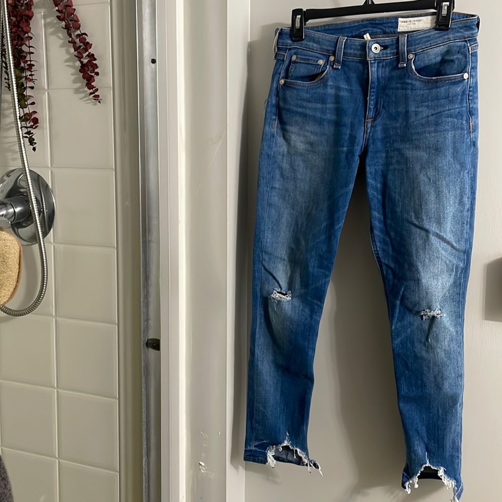 Rag & Bone Mid-rise ankle jeans